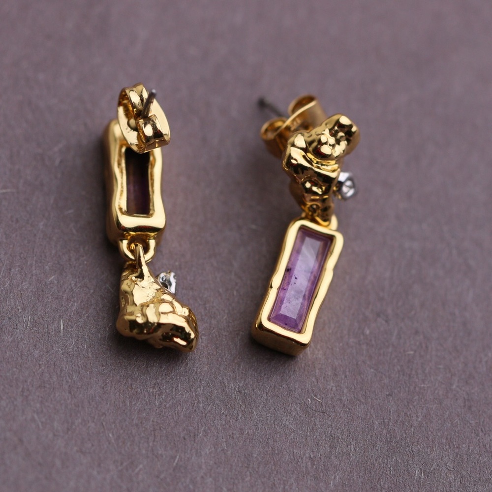 Alexis Bittar Pasted Stone AB Earrings
